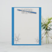 Modèle de menu vierge de style rétro (Debout devant)