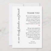 Modèle de Merci de menu modifiable (Devant)