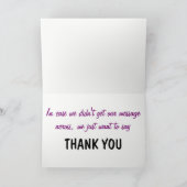 Modèle de Merci multilingue violet et orange (Intérieur)