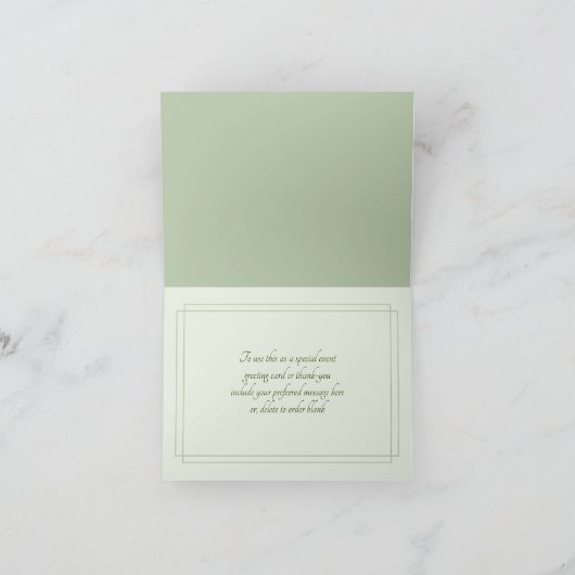 Modèle de message vierge plié de la collection haw (Intérieur)