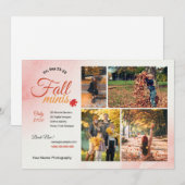 Modèle de mini session de photographie d'automne (Devant / Derrière)