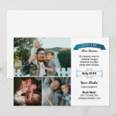 Modèle de mini-session de photographie pour la fêt (Devant / Derrière)