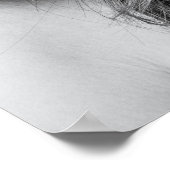 Modèle de mode noir et blanc avec affiche Casquett (Coin)