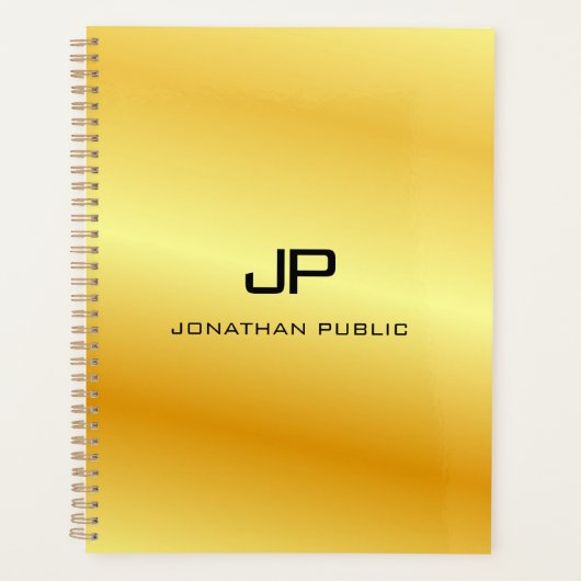 Modèle de monogramme de lunette personnalisée Gold (Devant)