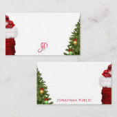 Modèle de monogramme de Noël Calligraphié (Devant / Derrière)