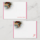 Modèle de monogramme de Noël personnalisé en écrit (Devant / Derrière)