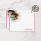 Modèle de monogramme de script de main de Noël per (Devant/Arrière en situation)