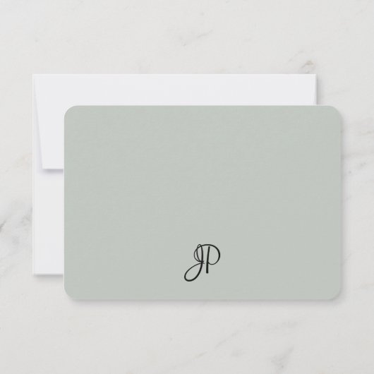 Modèle de monogramme d'écriture de script personna (Dos)