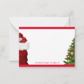 Modèle de monogramme manuscrit d'arbre de Noël (Dos)
