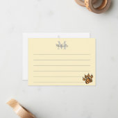 Modèle de monogramme personnalisé ligné (Devant/Arrière en situation)