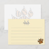 Modèle de monogramme personnalisé ligné (Devant / Derrière)