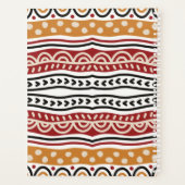 Modèle de motif africain coloré Citation motivante (Dos)