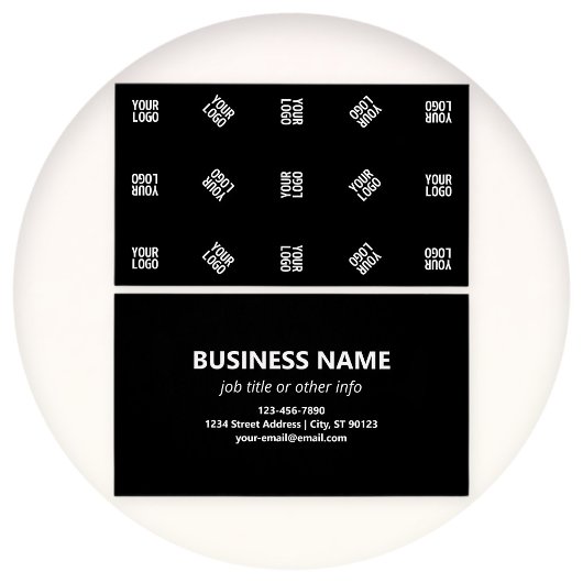 Modèle de motif de logo moderne unique | Noir
