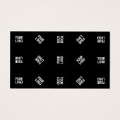 Modèle de motif de logo moderne unique | Noir (Devant)