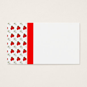 Modèle de motif fleur et fraise rouge rétro