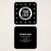 Modèle de Motif Logo moderne unique | Black (Devant & derrière)