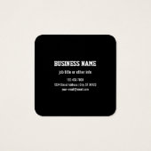 Modèle de Motif Logo moderne unique | Black (Dos)