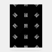 Modèle de Motif Logo moderne unique | Black (Recto)