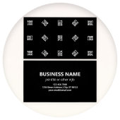 Modèle de Motif Logo moderne unique | Black