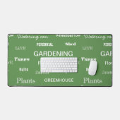 Modèle de mots de jardinage vert thème jardin mode (Clavier et souris)