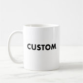 Modèle de mug personnalisé - Blanc, 325ml (Gauche)