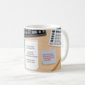 Modèle de mug pour les affaires de bureau de compt (Devant droit)