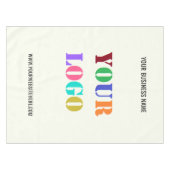 Modèle de nappe de table d'entreprise avec logo et (Devant (Horizontal))