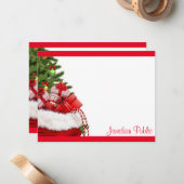 Modèle de Noël à monogramme dactylographié personn (Devant/Arrière en situation)