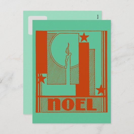 Modèle de Noël Art Déco Noel (Devant / Derrière)