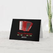 Modèle de Noël avec accordéon rouge (Devant)