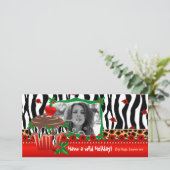 Modèle de Noël Cute Cupcake Zebra Leopard 2 (Debout devant)