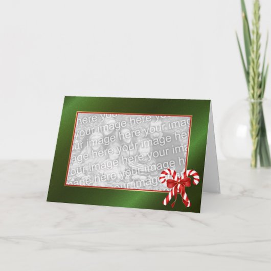 Modèle de Noël de bougie de sucrerie (Devant)