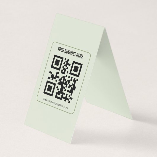 Modèle de nom commercial de code QR personnalisé (Front)