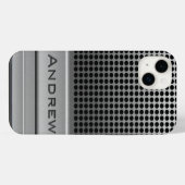 Modèle de nom de microphone rétro (Verso Horizontal)