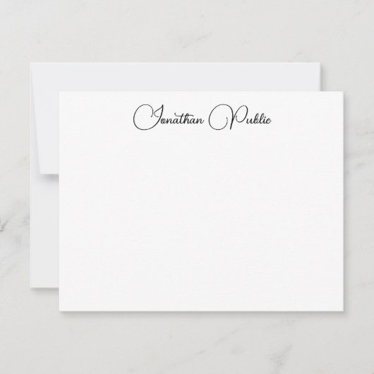 Modèle de nom de script de typographie élégante pe (Devant)