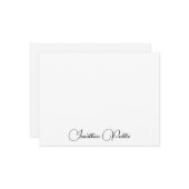 Modèle de nom de script moderne élégant personnali (Devant/Arrière en situation)