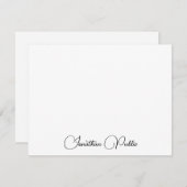 Modèle de nom de script moderne élégant personnali (Devant / Derrière)