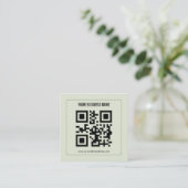 Modèle de nom d'entreprise de code QR personnalisé (Debout devant)