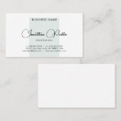Modèle de nom manuscrit Carte de visite minimal (Devant / Derrière)