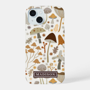 Modèle de nom personnalisé à motif de champignon