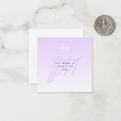 Modèle de nom professionnel et de slogan | Violet (Devant/Arrière en situation)