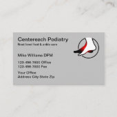 Modèle de nomination du Carte de visite podiatre (Devant)