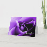 Modèle de note de remerciement Rose Violette