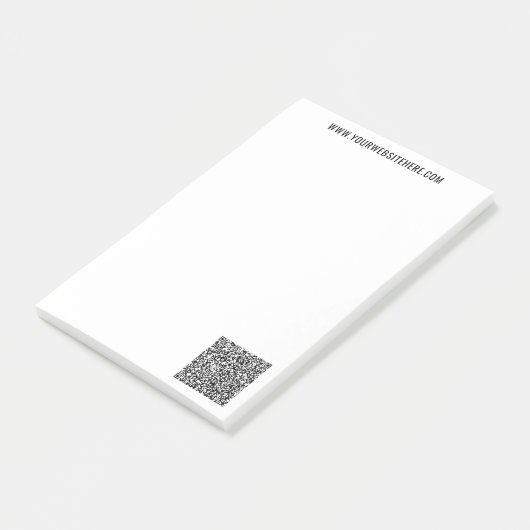 Modèle de notes Post-it® avec code QR personnalisé (Incliné)