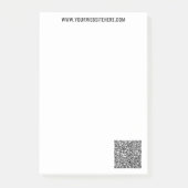 Modèle de notes Post-it® avec code QR personnalisé (Devant)
