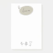 Modèle de notes Post-it® pour Doodles à main (Devant)