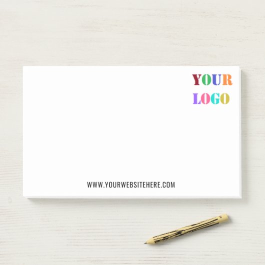 Modèle de notes post-it® pour l'entreprise (Sur un bureau)