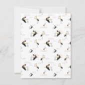 Modèle de nouveau-né bébé garçon fille cigogne (Dos)