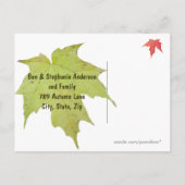 Modèle de nouvelle adresse de sol forestier (Dos)