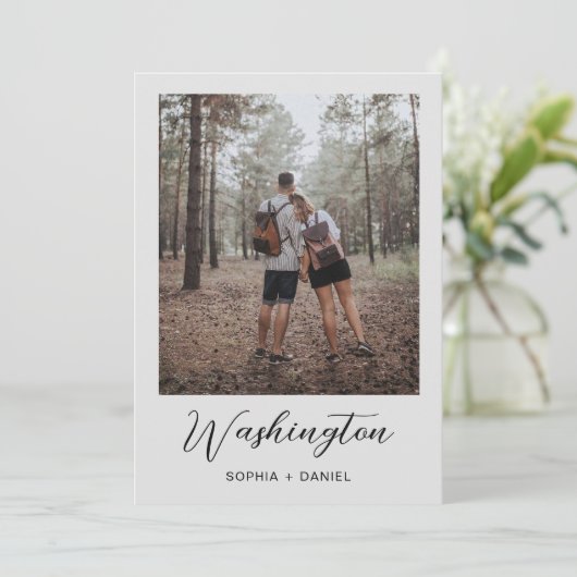 Modèle de numéros de table de mariage avec photos (Debout devant)